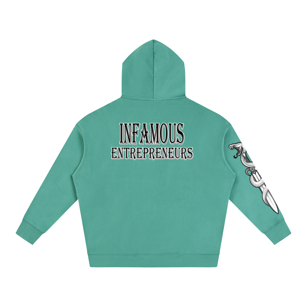"Infamous Entrepreneurs" Oversize Fleeced Hoodie