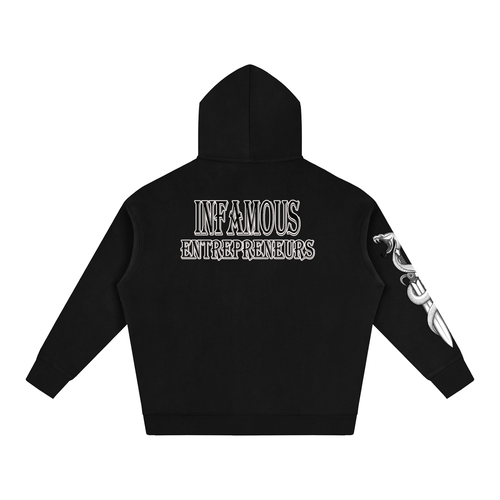 "Infamous Entrepreneurs" Oversize Fleeced Hoodie