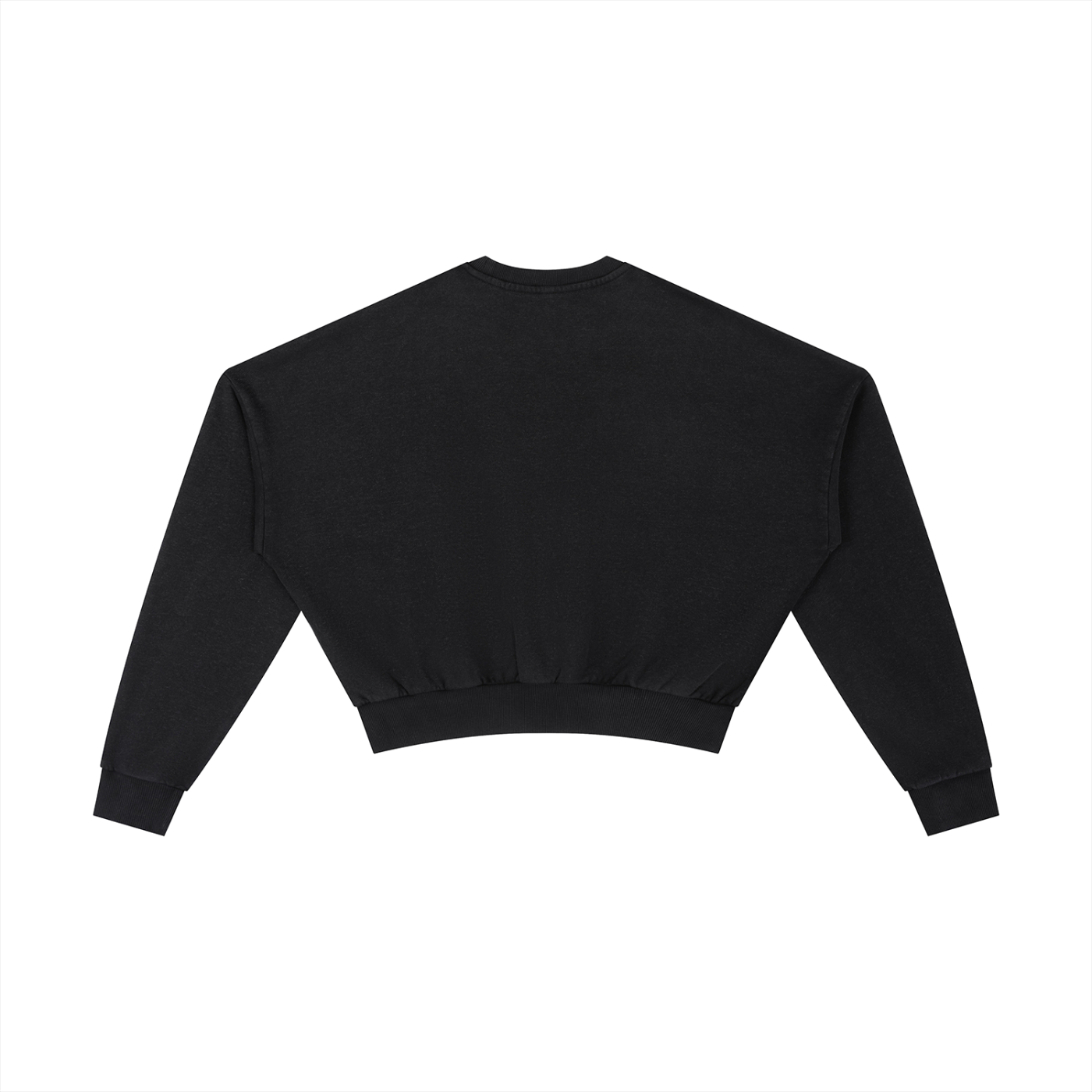 Womens Vintage Washed Cropped Sweatshirt