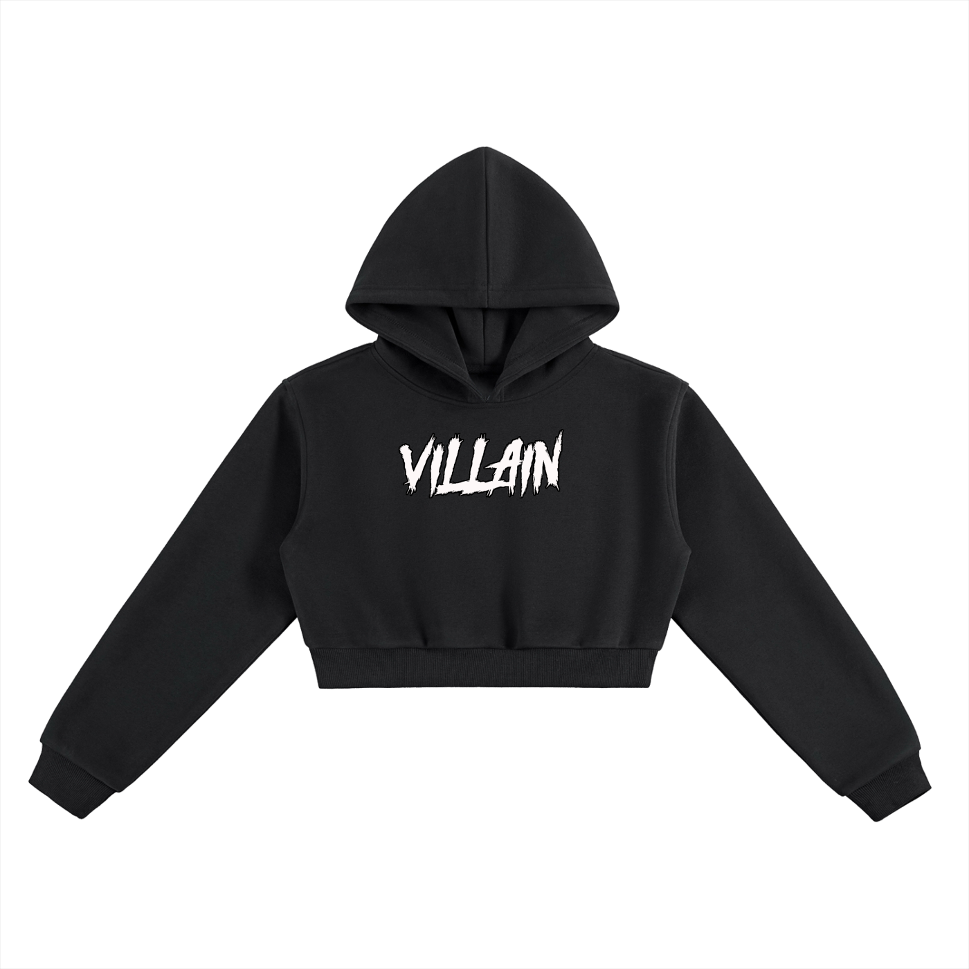 Ladies "Villain" Essential Cropped Hoodie
