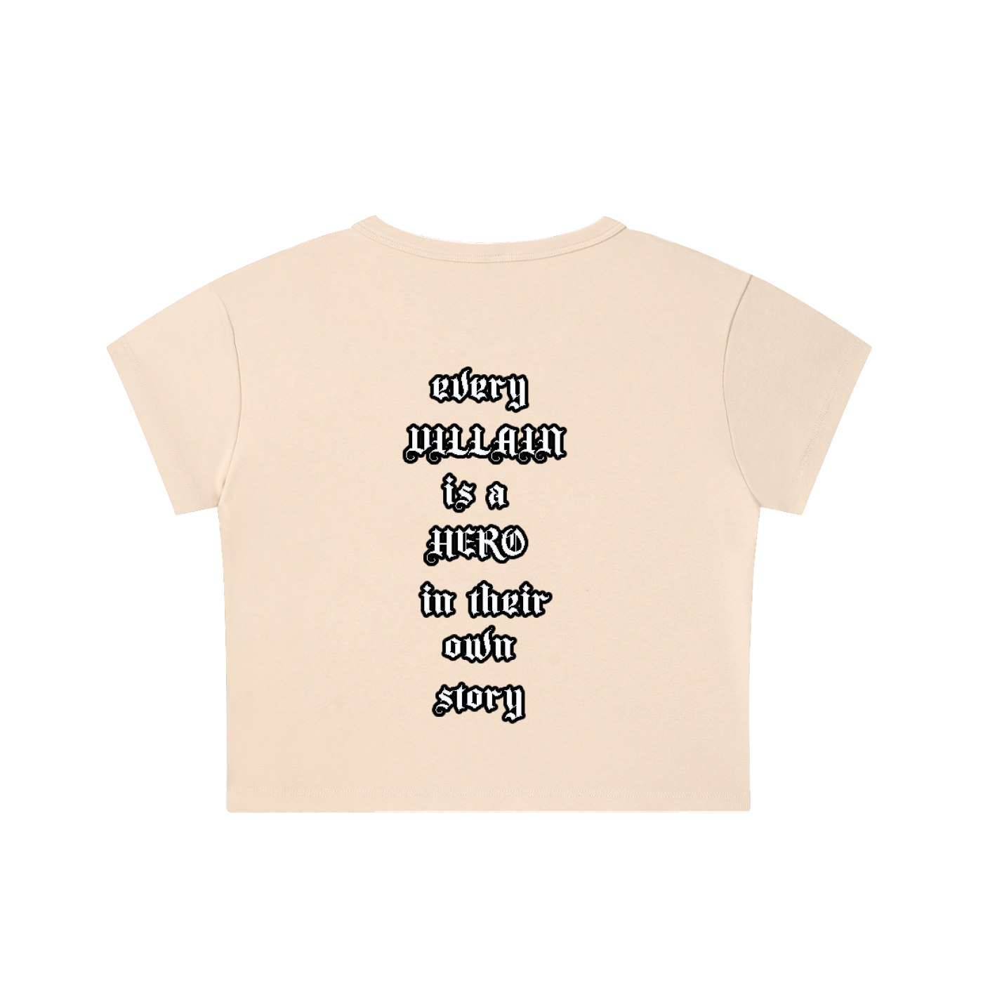 Snow Washed Cursive Crop Top