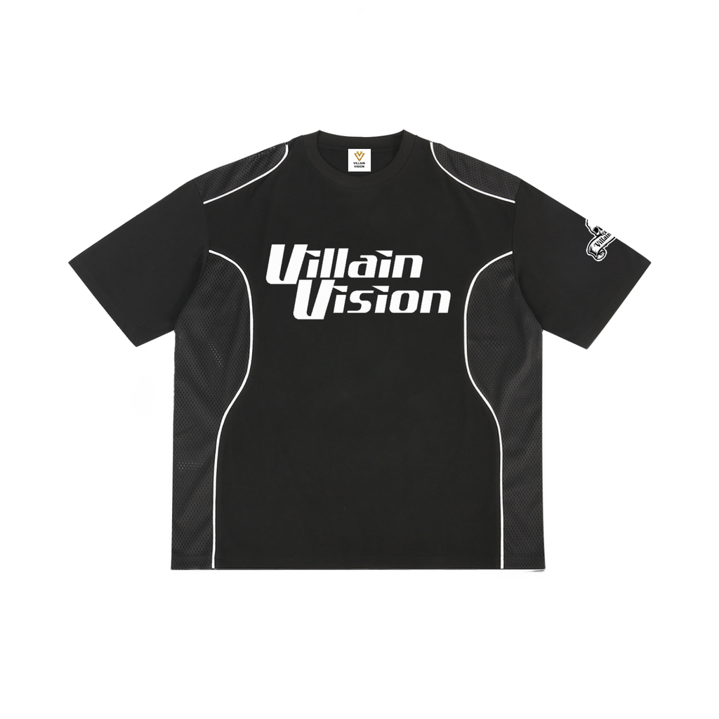 Villain Racing Contrast Piped Panel T-Shirt