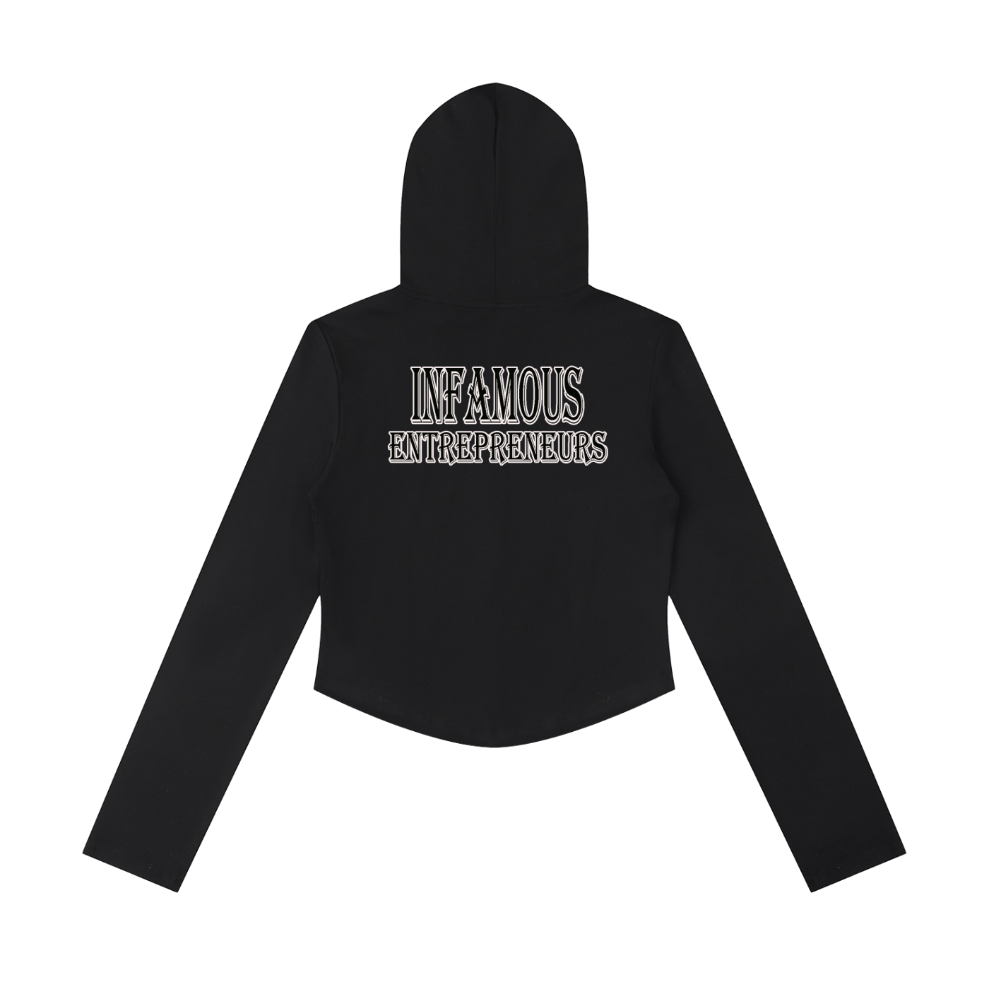 Women's Slim Cropped Full Zip Hoodie
