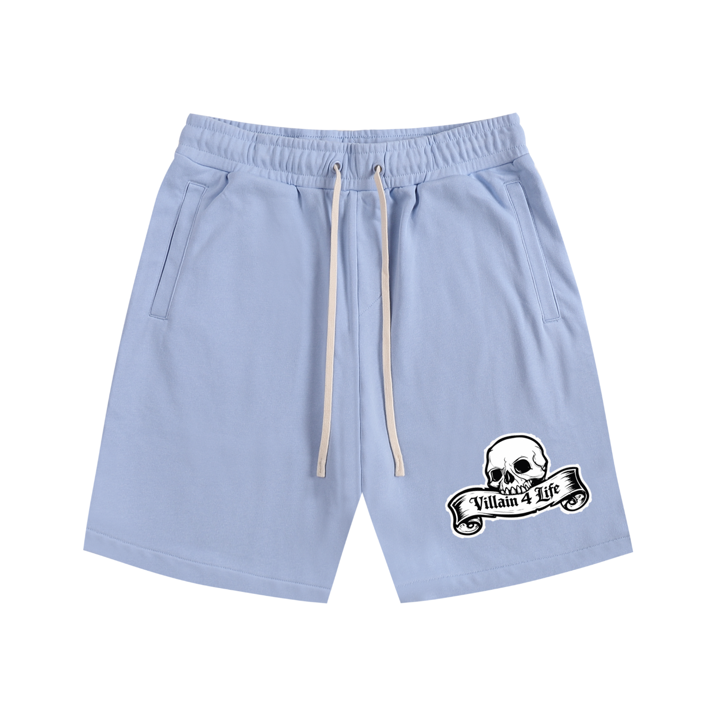 Essential "Villain 4 Life" Cotton Shorts