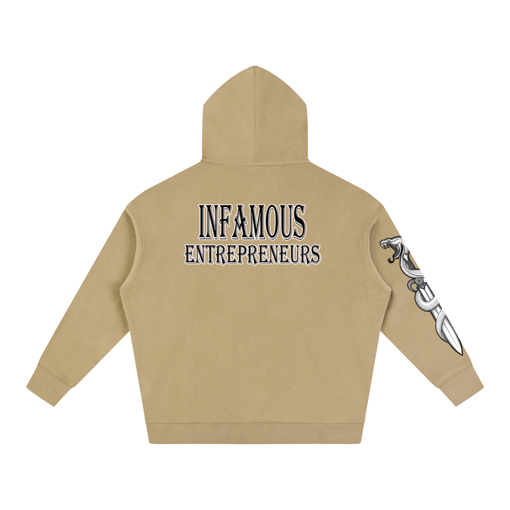 "Infamous Entrepreneurs" Oversize Fleeced Hoodie