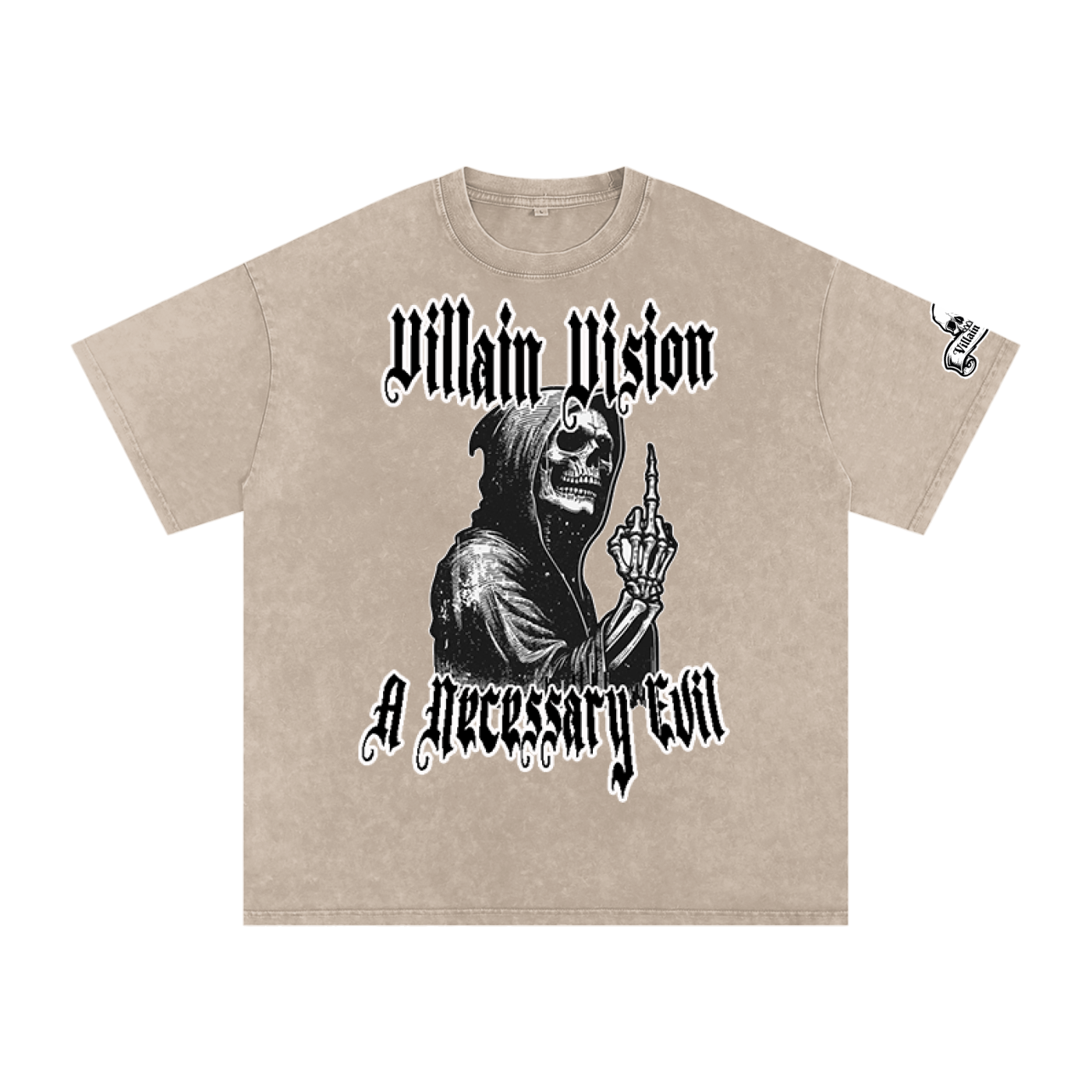 Snow Washed Oversized Cotton T-Shirt