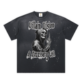 Hand-Frayed Sunfade Paint Splatter T-Shirt "Necessary Evil" Edition