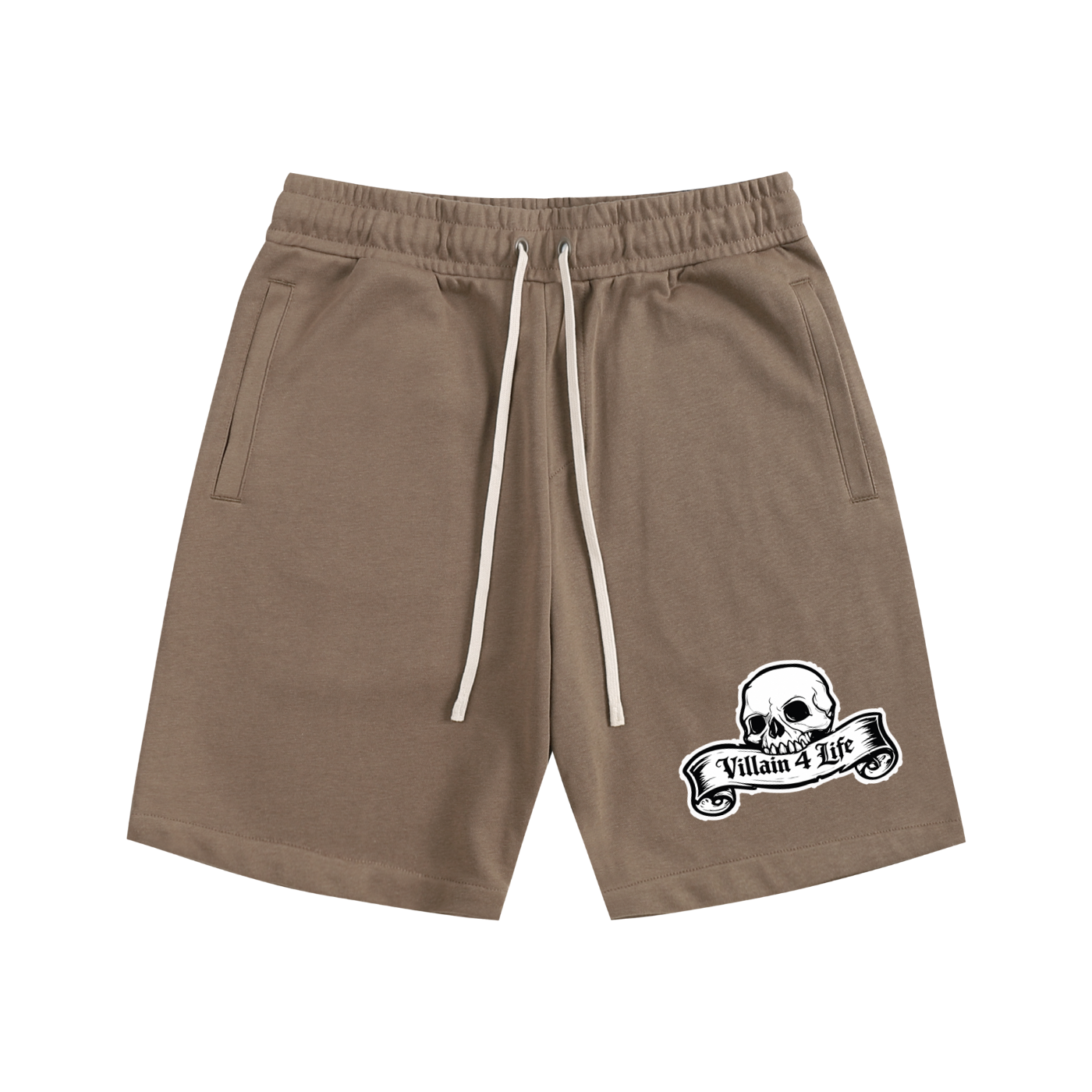 Essential "Villain 4 Life" Cotton Shorts