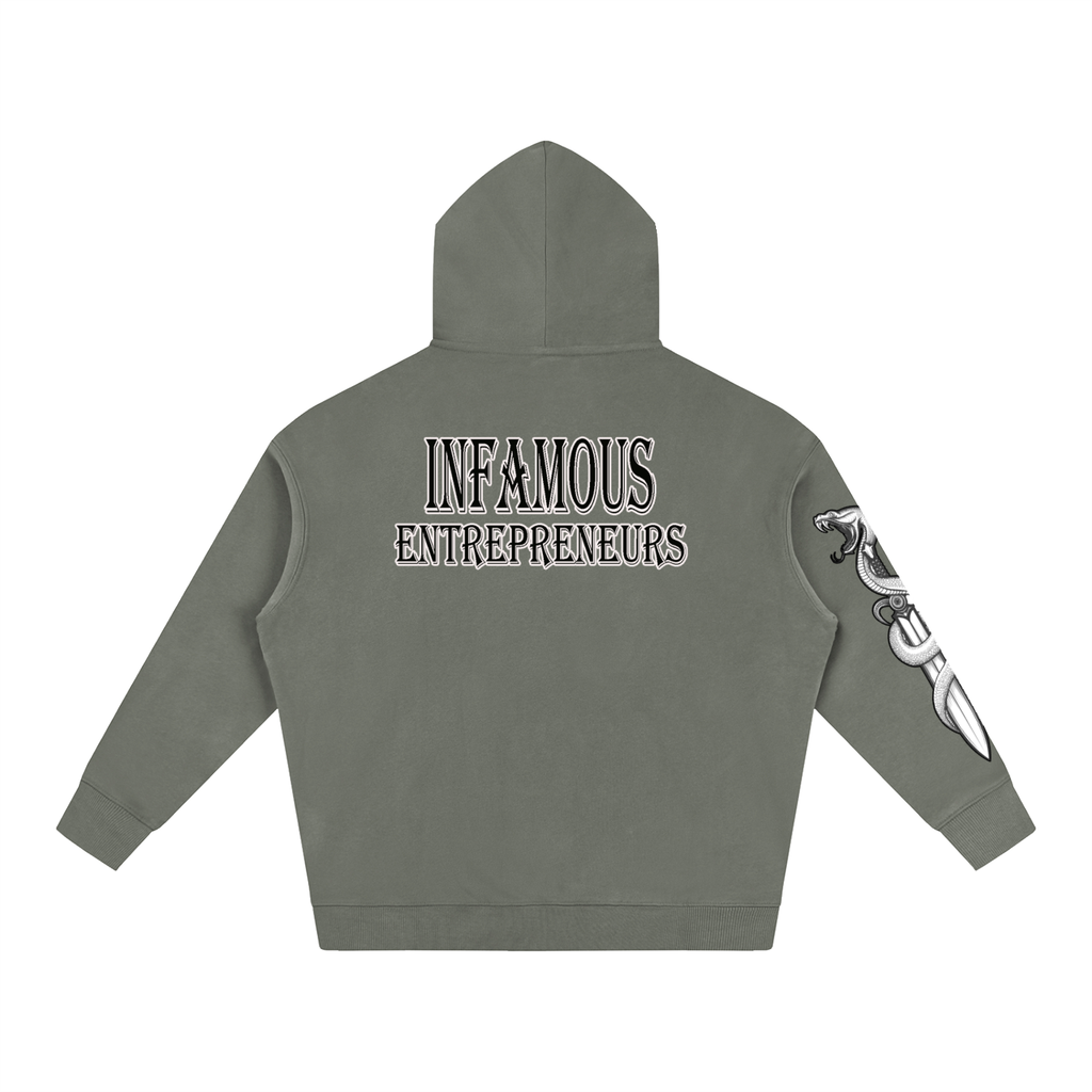 "Infamous Entrepreneurs" Oversize Fleeced Hoodie