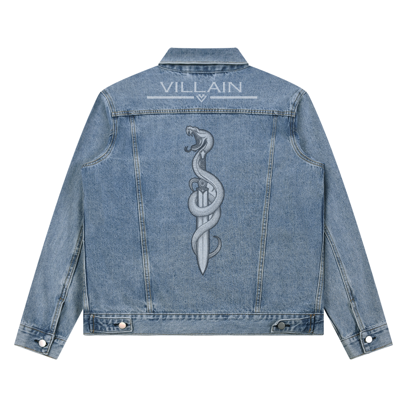 Villain Premium Vintage Wash Denim Jacket