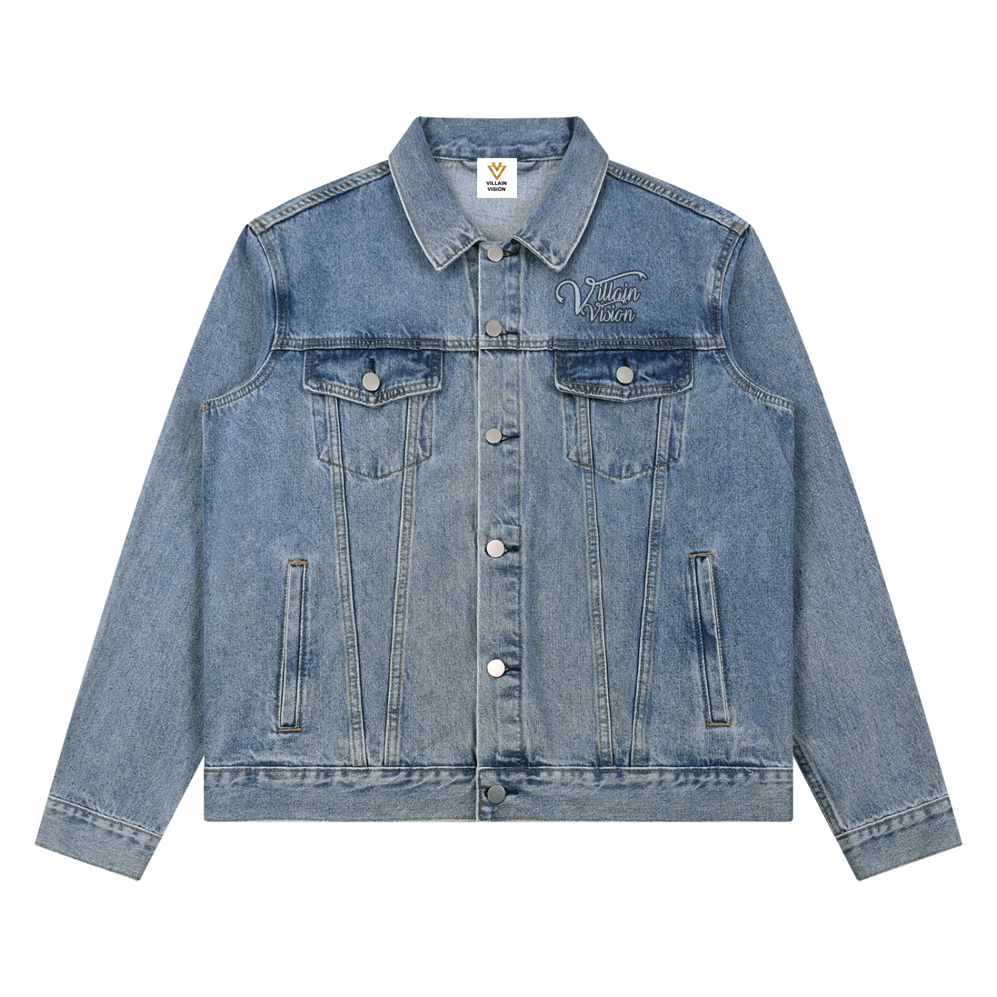 Villain Premium Vintage Wash Denim Jacket