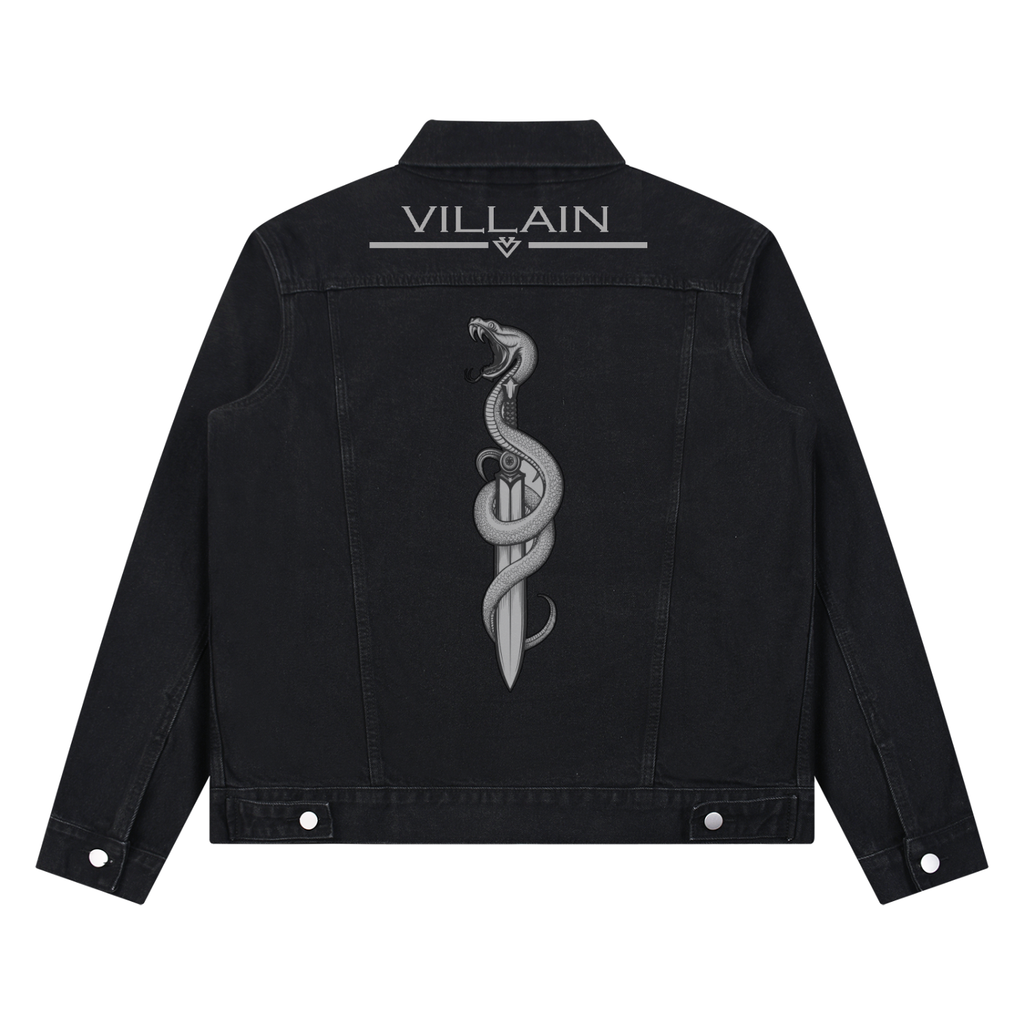 Villain Premium Vintage Wash Denim Jacket