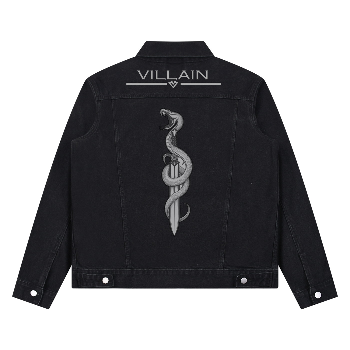 Villain Premium Vintage Wash Denim Jacket